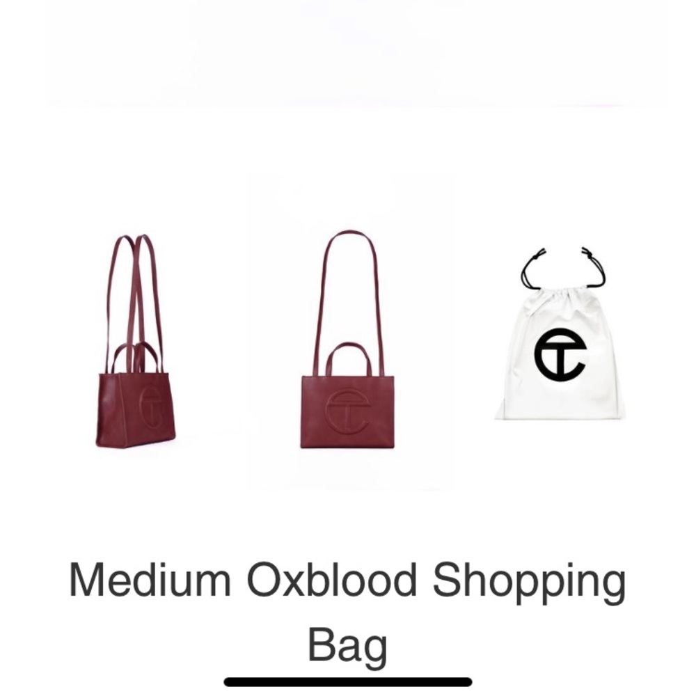 TELFAR Medium Oxblood Shopping Bag